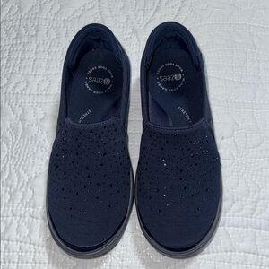 Women's Navy Slip-On Shoes